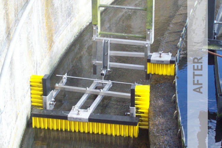 Weir brush after